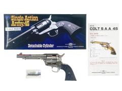 [タナカ] コルト SAA.45 D.C 5-1/2インチ アーティラリー ニッケルフィニッシュ (中古)