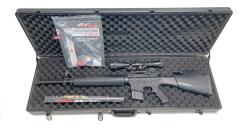 [東京マルイ] コルト M16 ゴルゴ13 カスタムモデル スタンダード電動ガン アルミGUNケース ポスター セット チークパッドラバーコート除去済 (中古)