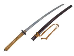 [メーカー不明] 模造刀 居合練習刀 アルミ刀身 宮本武蔵 (中古)