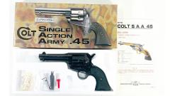 [タナカ] コルト SAA シビリアン 4.5インチ ミッドナイトブルー ペガサスリボルバー ガスガン (中古)