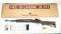 [MGC] U.S.カービン 30. M1 発火モデルガン CPカートリッジ仕様 リアルウッド ストック塗装あり カート9発 (中古)