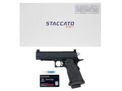 [EMG] STACCATO P 2011 ガスブローバックガン JP 2ndVer. (STACCATO Licensed) PROグリップ EMG-STO-P-PRO-JP スライド塗装 (中古)