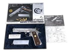 [東京マルイ] コルトガバメント MarkIV シリーズ'70 ニッケルフィニッシュ ガスブローバック (新品)