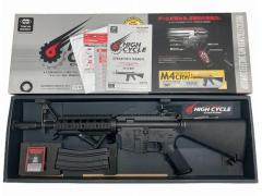 [東京マルイ] M4 CRW HC ハイサイクル電動ガン ミニサプレッサー/グリップ付 カスタム (中古)