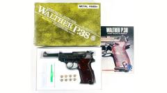 [マルシン] ワルサーP38 ミリタリー ロストワックスパーツ使用 メタルフィニッシュ 発火モデルガン (中古)