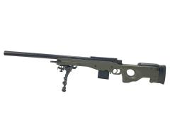 [東京マルイ] L96 AWS ODストック エアコッキングライフル インナーバレルカット バイポットカスタム (訳あり)