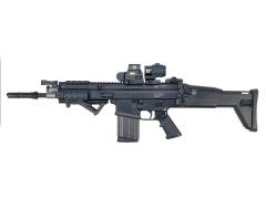 [東京マルイ] SCAR-H ブラック 次世代電動ガン フォアグリップ&光学サイト装備カスタム (中古)
