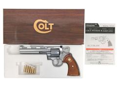 [タナカ] コルトパイソン 357マグナム 6インチ Rモデル ステンレスフィニッシュ モデルガン (未発火)