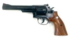 [コクサイ] S&W M19 .357 コンバット・マグナム 6インチ メガHW NO.377 サイドプレート刻印入り 木製スムースグリップカスタム 発火モデルガン (中古)