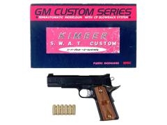 [MGC] キンバー KIMBER SWAT CUSTOM スーパーブラックHW  発火モデルガン 木製グリップ (中古)