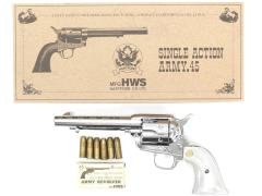 [HWS] コルト SAA.45 アーティラリー オールシルバー 発火モデルガン (未発火)