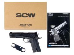 [WA] Kimber LAPD SWAT カスタムII カーボンブラックHW ガスガン スライド動作難 (訳あり)