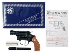 [タナカ] S&W M36 チーフスペシャル 2インチ HW アーリーモデル ガスリボルバー (中古)