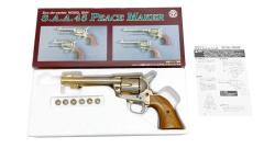 [マルシン] コルト SAA.45 ピースメーカー 5・1/2インチ SMG 金属モデルガン メッキ若干薄め (中古)