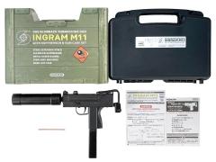 [マルゼン] イングラム M11 エムイレブン ガスブローバック サプレッサー&ガンケースセット (中古)