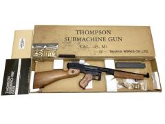[タナカ] トンプソン サブマシンガン CAL .45 M1 金属モデルガン 実物マニュアル＆スペアカート付 (中古)