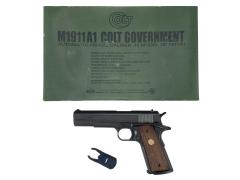 [東京マルイ] コルト M1911A1 ガバメント ガスブローバック マグウェル 木製グリップカスタム (中古)