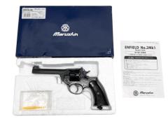 [マルシン] エンフィールド No.2 Mk1 WディープブラックABS プラグリップ仕様 発火モデルガン (未発火)