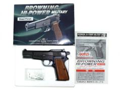 [タナカ] ブローニングハイパワー M1935 ミリタリー スチールフィニッシュ (中古)