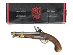 [DENIX] 古式銃 フリントロックピストル フランス騎兵 観賞用レプリカ No.1011 (中古)