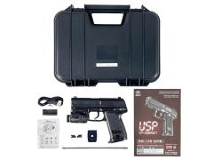 [東京マルイ] USP コンパクト ガスブローバック タクティカルライト/放出バルブカスタム ガンケース付属 (中古)