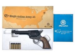 [マルシン] コルト SAA 1st Gen. Late アーティラリー 木製グリップ仕様 ブラックHW 新型パッキン Xカート式 ガスリボルバー (新品)