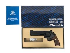 [マルシン] コルトアナコンダ コンストリクター ウォルナット 木製グリップ ブラックHW COLT 公式ライセンス 新型リアルXカートリッジ ガスリボルバー (新品)