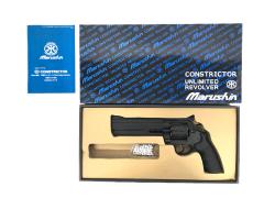 [マルシン] コルトアナコンダ コンストリクター HOGUEタイプ プラグリップ ブラックHW COLT 公式ライセンス 新型リアルXカートリッジ ガスリボルバー (新品)