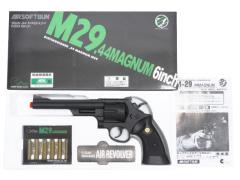 [クラウン] S&W M29 .44マグナム 6インチ ブラックサテン エアガン (中古)
