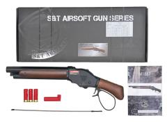 [S&T] ウィンチェスター M1887 ワイルドカード リアルウッド ワイドレバー 排莢式ガスショットガン ハンマー不具合 (訳あり)
