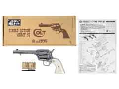 [HWS] コルト SAA.45 アーティラリー オールシルバー 組立キット モデルガン 組立済み (未発火)