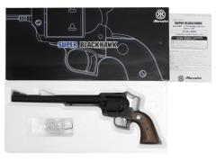 [マルシン] スーパーブラックホーク 6mmBB Xカートリッジ 10.5インチ 木製グリップ仕様 ブラックHW (中古)