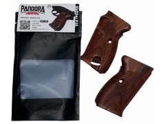 [Pandora Arms] マルゼン製ワルサーP38用 ウッドグリップ ブラウン AWG-1453 (中古)