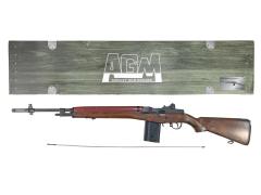 [AGM] M14 電動ガン フェイクウッド ハンドガード塗装 マウント欠品 セミオート不可 (訳あり)