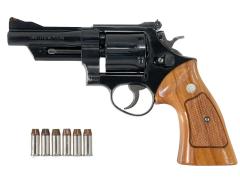 [コクサイ] S&W M28 ハイウェイ パトロールマン 4インチ モデルガン 木製グリップカスタム (中古)
