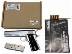 [マルシン] コルトガバメント SERIES'70 MkIV シルバー　HW　発火モデルガン パックマイヤーグリップカスタム (未発火)