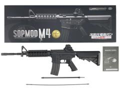 [東京マルイ] SOPMOD M4 シュート&リコイルエンジン搭載 次世代電動ガン ダミーバッテリー欠品 (中古)