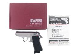 [マルゼン] ワルサー ニューPPK/S ステンレスモデル ガスブローバック (中古)
