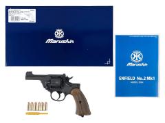 [マルシン] エンフィールド No.2 Mk1 ポリス 木製グリップ 完成品 ブラックHW 発火モデルガン (新品)