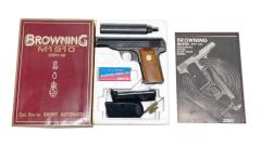 [コクサイ] ブローニング M1910 メタルフィニッシュ NO.56 サイレンサーセット 発火モデルガン 木製グリップカスタム (中古)