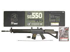 [東京マルイ] SIG SG550 電動ガン コッキングレバー破損/3点バースト使用不可　スコープマウント/チークパッドカスタム (訳あり)