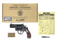 [HWS] スマイソン 2.5インチ ラウンドバット HW 発火モデルガン サービスサイズ樹脂グリップ仕様 キット組立済 (未発火)