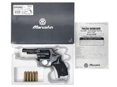 [マルシン] ポリスリボルバー 3インチ ヘヴィーウェイト製ブラックグリップ仕様 WディープブラックABS (中古)