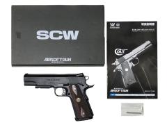 [WA] ウィルソン ブレイカー/VREAKER V12 SCW1 ガスブローバック 木製グリップカスタム ガス漏れあり (訳あり)