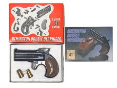 [東京CMC] レミントン ダブルデリンジャー ABSモデルガン 木製グリップカスタム (中古)