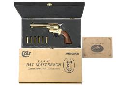 [マルシン] コルトS.A.A. 45 BAT MASTERSON SMG金属モデルガン 木箱入り (中古)