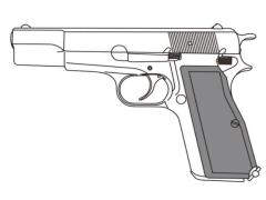 [マルシン] ブローニング ハイパワー コマーシャル X-PFC プラグリップ仕様 【組立キット】 発火モデルガン (新品予約受付中!)