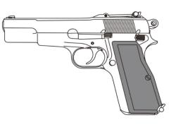 [マルシン] ブローニング ハイパワー ミリタリー X-PFC プラグリップ仕様 【組立キット】 発火モデルガン (新品予約受付中!)