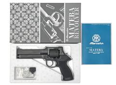 [マルシン] マテバ 6インチ Xカート式 新型パッキン ガスリボルバー ブラックHW ラバーコートプラグリップモデル (新品)