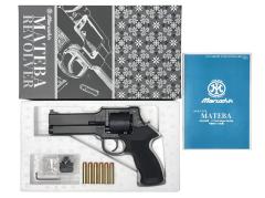 [マルシン] マテバ 5インチ Xカート式 新型パッキン ガスリボルバー マットブラックABS ラバーコートプラグリップモデル (新品)